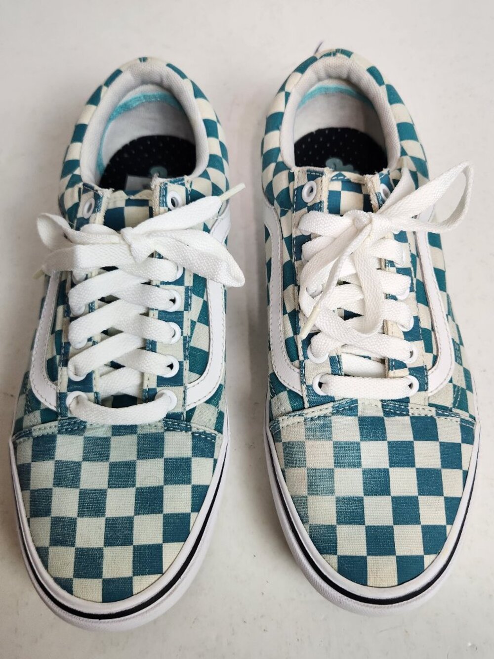 Vans Comfycush Old Skool Checker Men's Size 8.5 Women's 10 Skate Shoes Quetzal